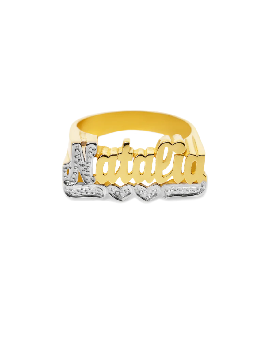 14k gold 2024 nameplate ring